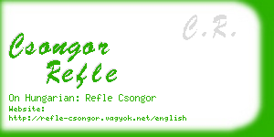 csongor refle business card